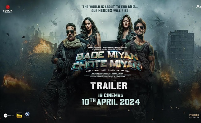 'Bade Miyan Chote Miyan' Trailer: Akshay, Tiger 'rise' to 'save the world'