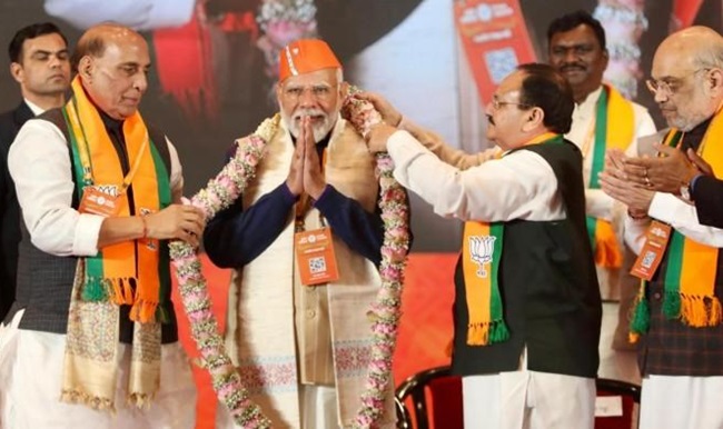 BJP-led NDA to breach 400 mark in 2024 LS polls: Opinion Poll