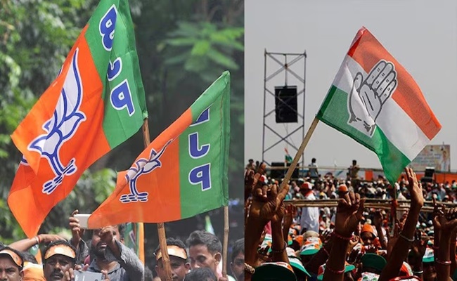 Both BJP, Cong feel 'good' voter turnout in Karnataka favourable