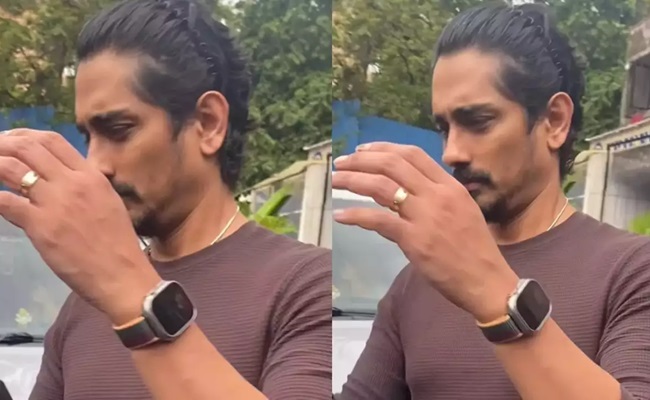 Actor Siddharth Shows His Anger