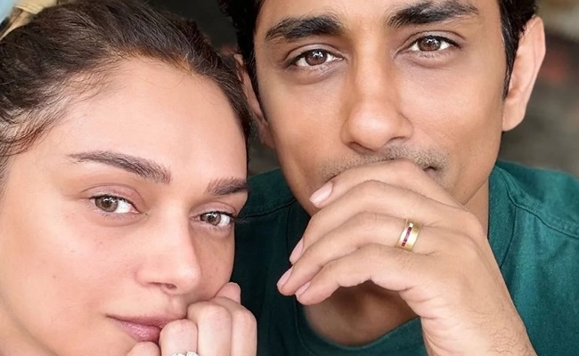 ‘E. N. G. A. G. E. D.’ - Aditi confirms union with Siddharth