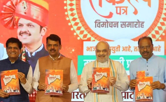 BJP Releases Maharashtra Manifesto with Promises for Farmers, Women, and Youth