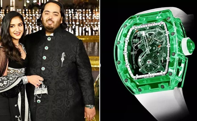 Price of Anant Ambani's latest luxury watch is jaw-dropping