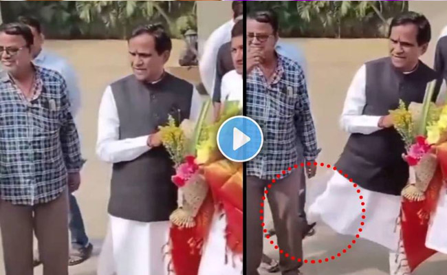 BJP Leader Raosaheb Danave’s Video Goes Viral for Kicking Party Worker