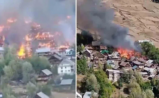 Massive Fire in Jammu and Kashmir: 68 Houses Destroyed