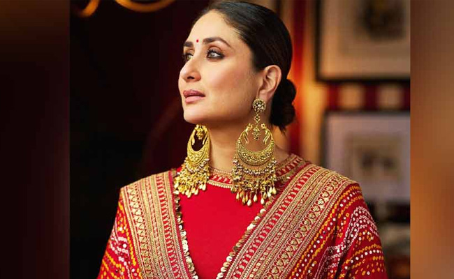 Kareena Kapoor drips Royalty in Fiery red Indian wear