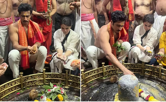 Vicky Kaushal Seeks Blessings At Grishneshwar Temple