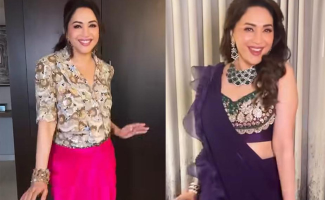 Madhuri Dixit Mesmerises Fans with Stunning Looks