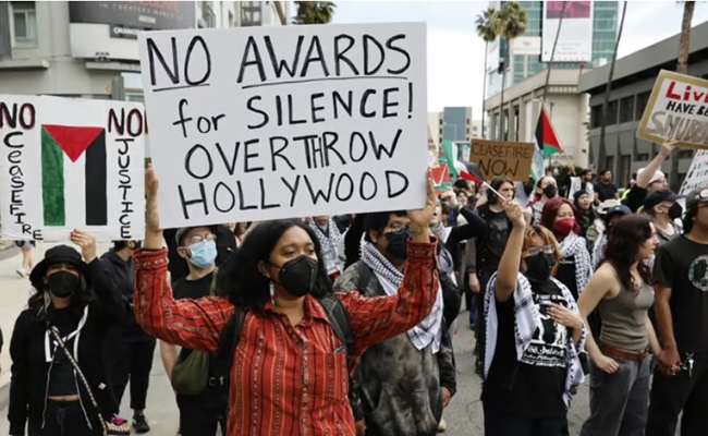 96th Academy Awards: Protesters disrupt Oscars red carpet