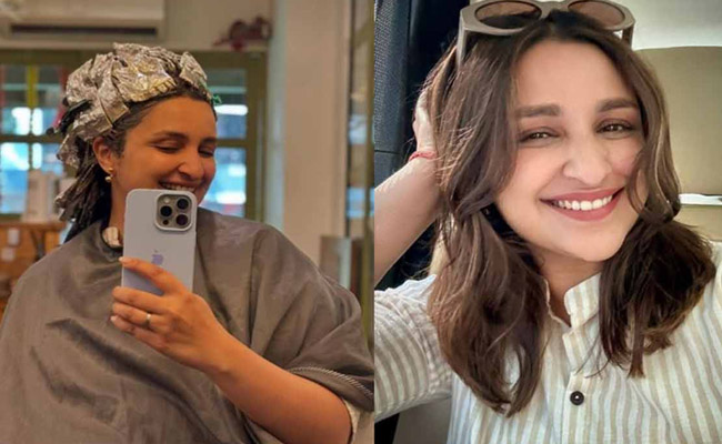 Parineeti Chopra flaunts new hairstyle from her new movie