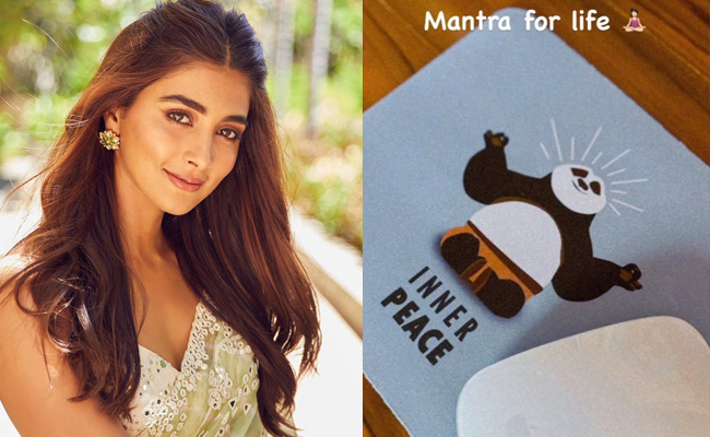 Pooja Hegde's 'mantra for life' is 'inner peace'