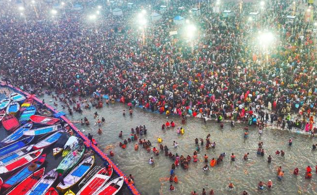 450 Million Devotees Take Holy Dip in Maha Kumbh Mela