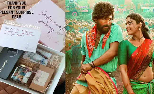 Rashmika Mandanna Sends a Special Gift to Allu Arjun