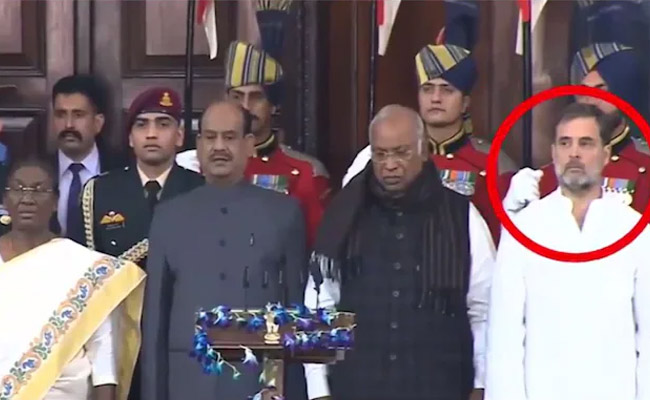 Rahul Gandhi Didn't Greet The President?