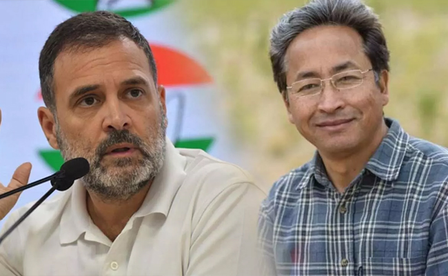 Rahul Gandhi Condemns Detention of Wangchuk