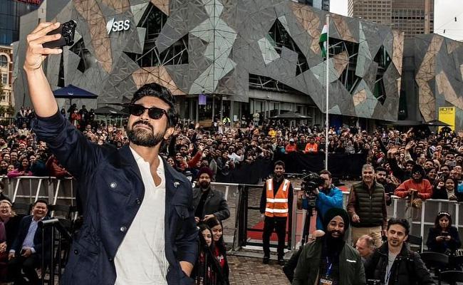 Ram Charan hoists Indian tricolour at Melbourne during IFFM 2024