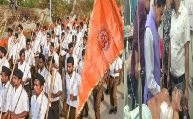 Brutal Attack: RSS Workers Injured