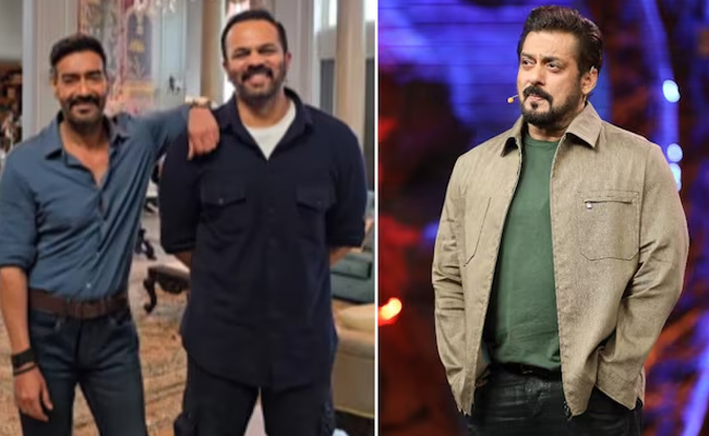 Salman Khan shoots 'Bigg Boss' with Ajay Devgn and Rohit Shetty amidst high security