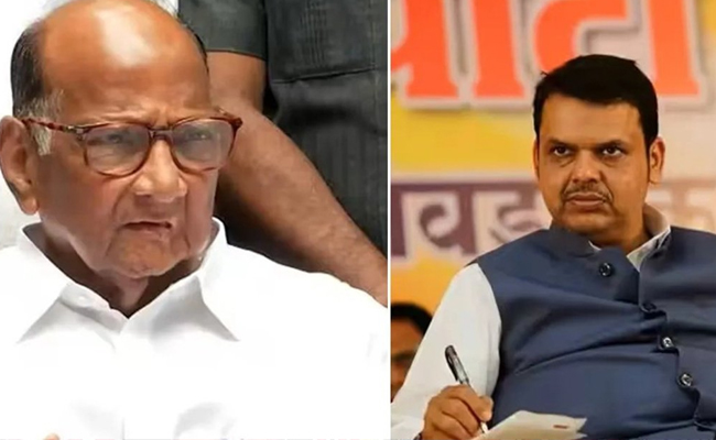 Political Tremors in Maharashtra:Sharad Pawar meets Devendra Fadnavis