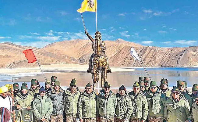 Shivaji Statue Near China Border Unveiled by Indian Army