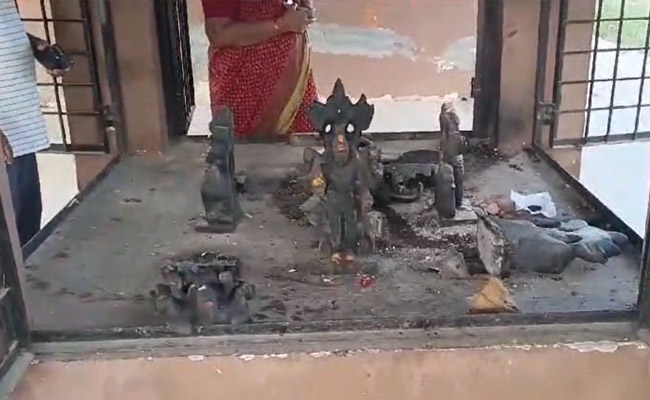 Another temple vandalised in Hyderabad 