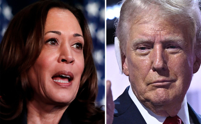 Trump says he is 'much better looking' than Harris