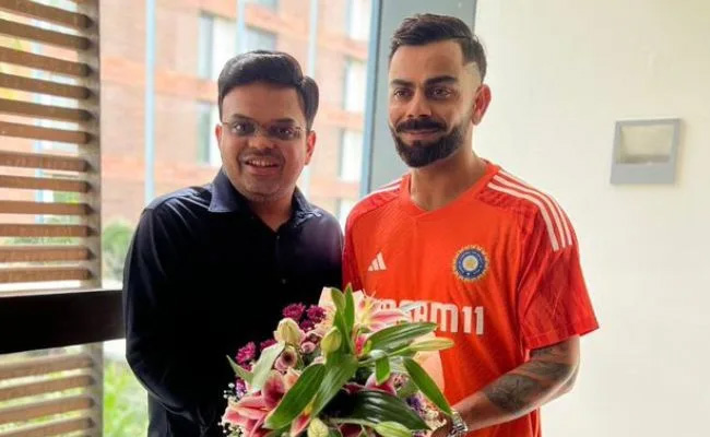 Virat Kohli congratulates Jay Shah